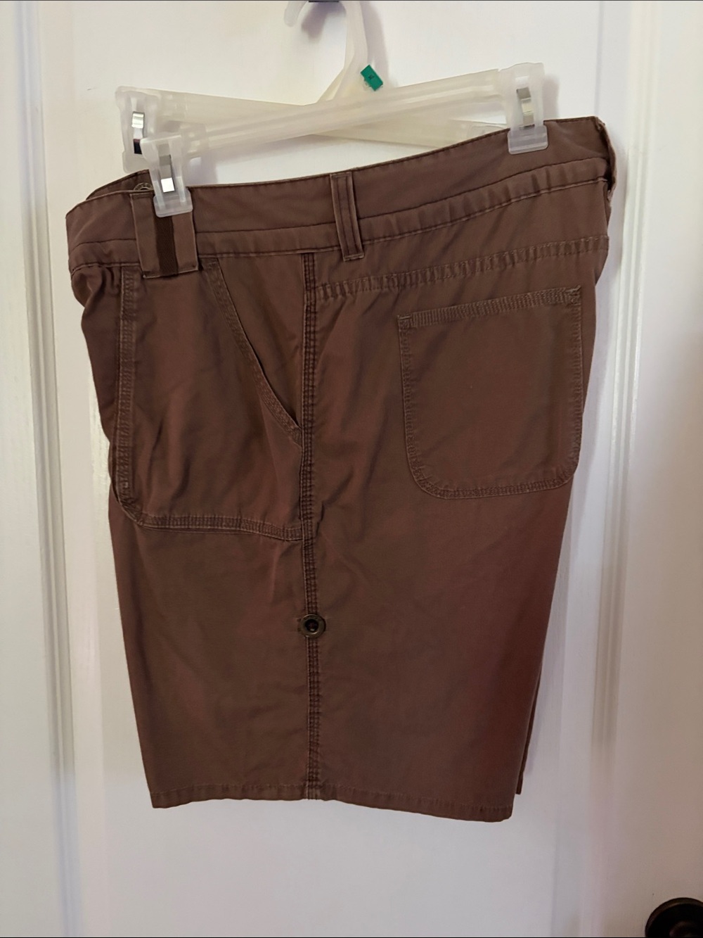 Avenue Women's Flat-Front Shorts in Brown